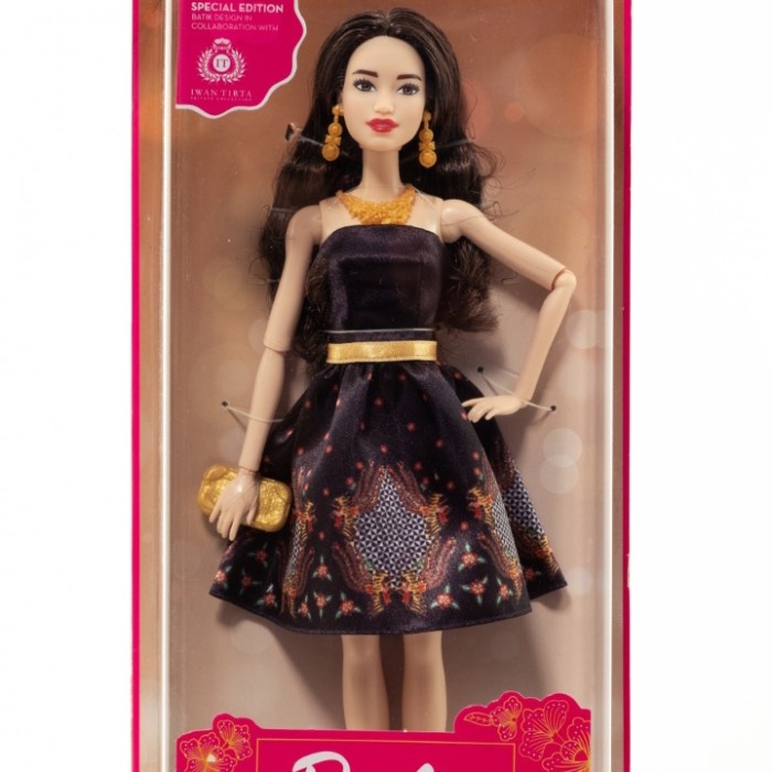 ✨ BISA COD ✨ BARBIE ORIGINAL MATTEL KIRANA IWAN TIRTA HAND POSABLE PIVOTAL DOLL - Hitam