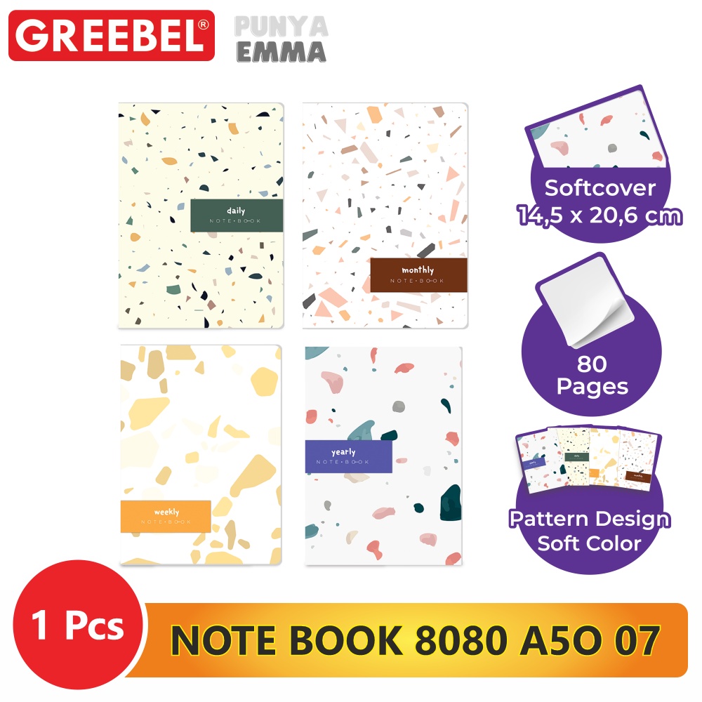 

GREEBEL BOOK / BUKU TULIS / NOTE BOOK 8080 A5O 07