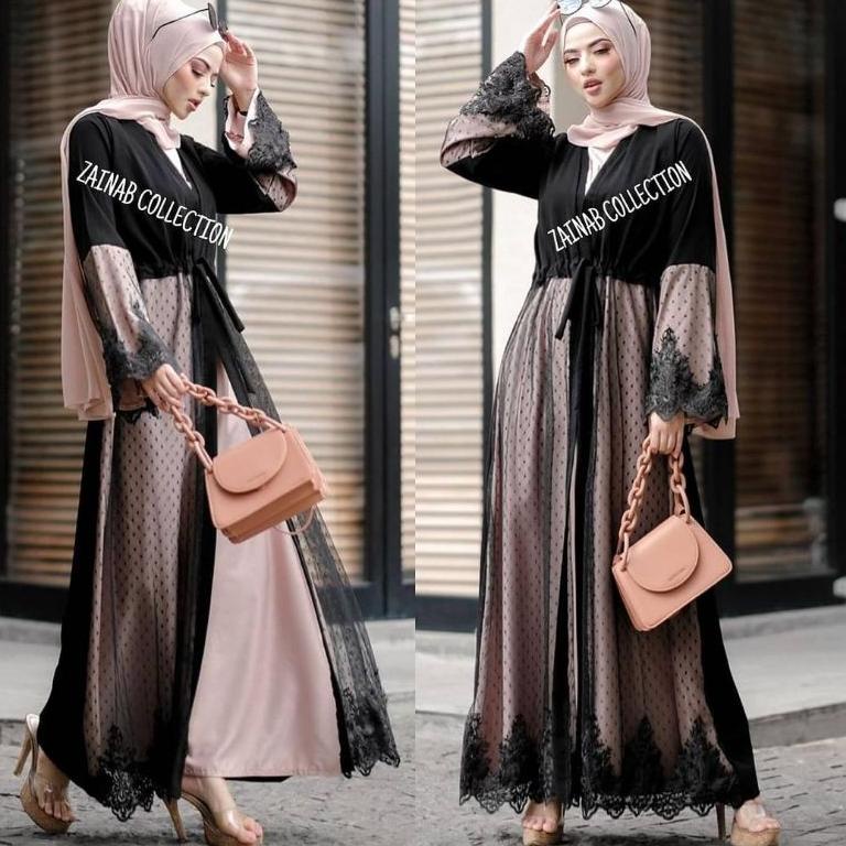 J31 Baju Muslim Gamis Abaya Bordir Gamis Maxy Dress Arab Saudi Bordir ZephyTurki Dubai India kode 60