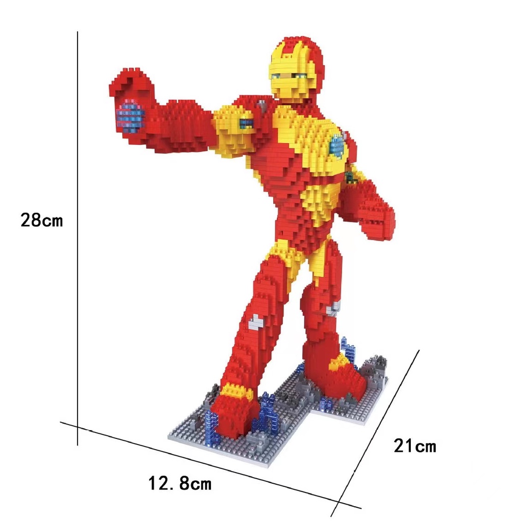 Kompatibel Dengan Lego Blok Bangunan Partikel Kecil Superman Spiderman Iron Man Anak Laki-Laki Perempuan Anak Edukasi Insert Mainan