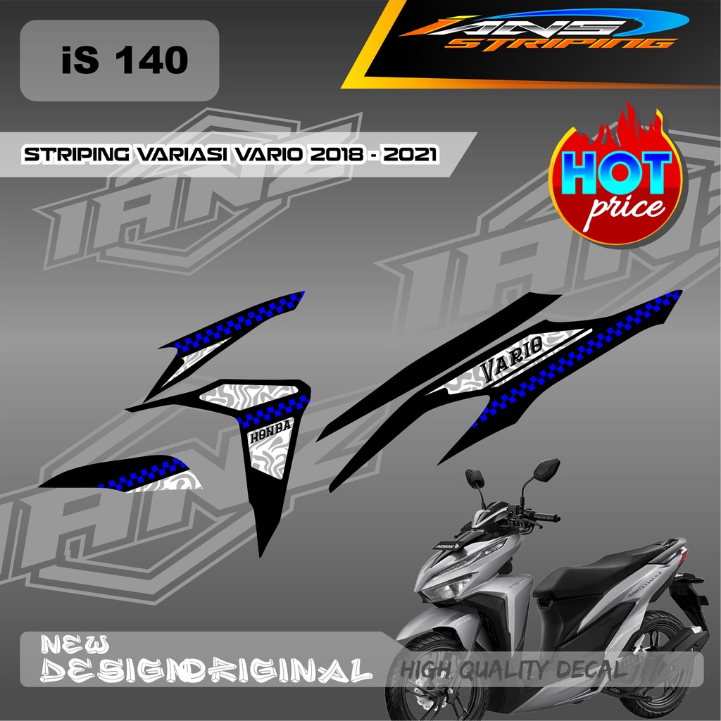 DECAL VARIO STRIPING  125 /150 KONSEP RETRO BERBAHAN HOLOGRAM / NON HOLOGRAM SUDAH MENGGUNAKAN LAMINASI IS140