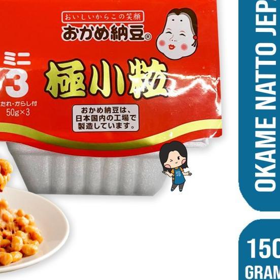 

➱ Okame Natto Goku Kotsubu mini 3 pack | 50 x 3 pcs | tempe jepang ○