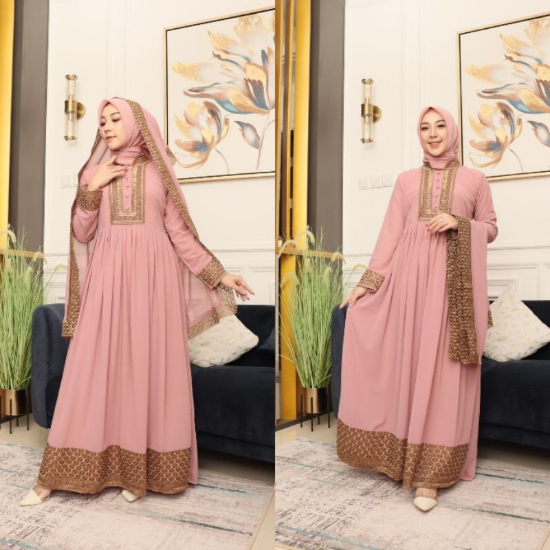 Gamis Kintani Selendang Original Pelangi Jaya Butik