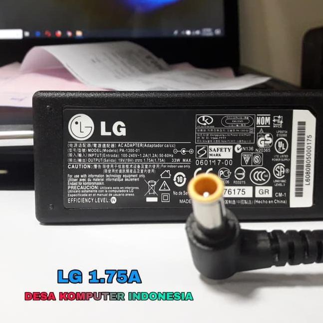 ❉ ADAPTOR TV LG 19V ORIGINAL - CHARGER MONITOR LCD LED TV LG 19V - 1.7A/LG LED TV ♤