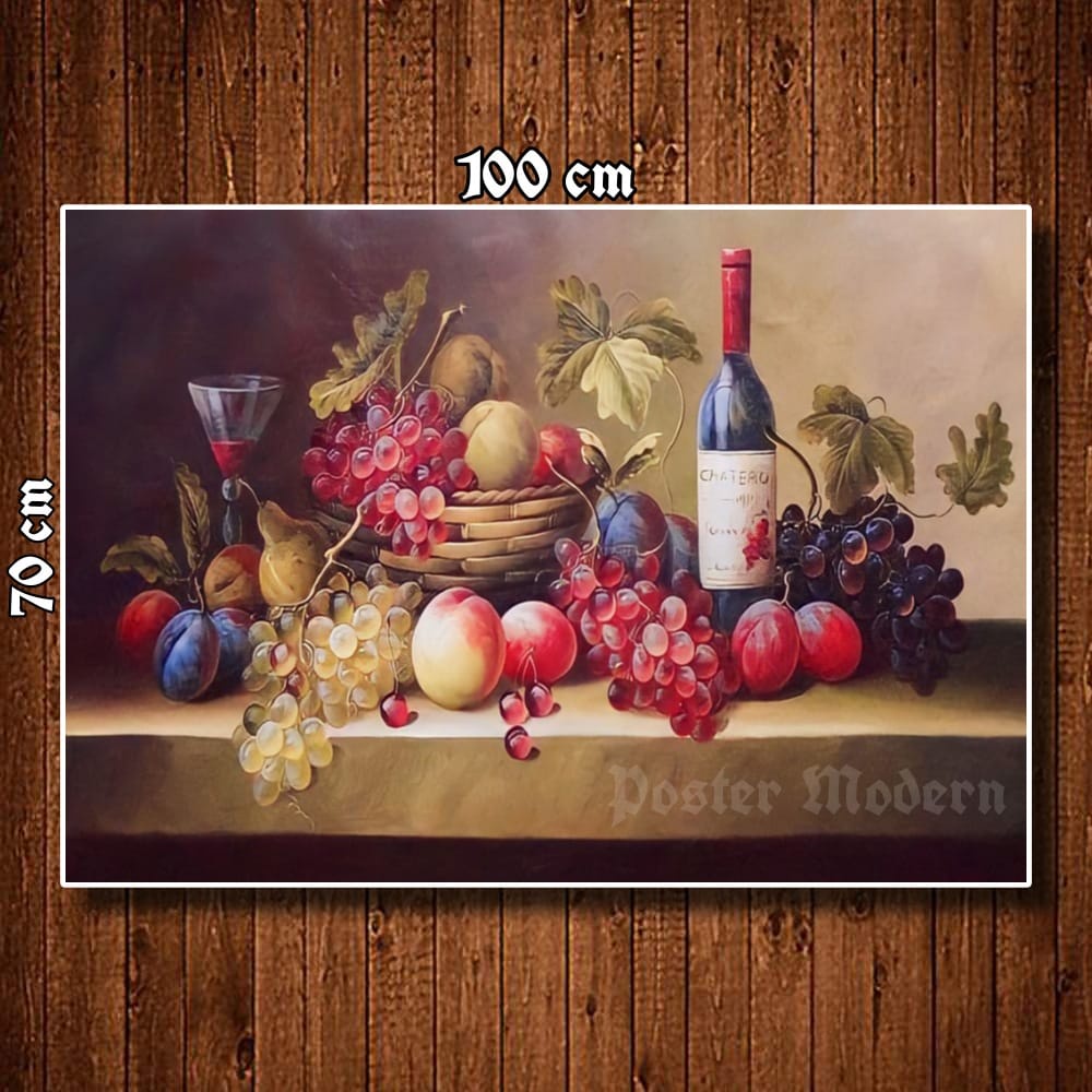 HIASAN DINDING POSTER GAMBAR LUKISAN BUAH BUAHAN UKURAN JUMBO 3D CODE20 BEST SELLER / LUKISAN BUAH D