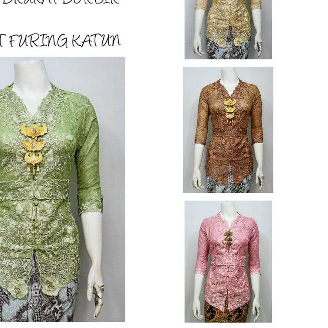 ♝ Indah ABAYA KEBAYA BRUKAT BORDIR ENCIM MODERN LENGAN 7/8 Furing Katun KEBAYA WISUDA KEBAYA KATUN K