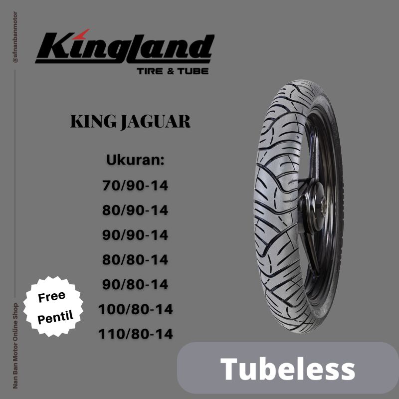 Kingland King Jaguar 70/90-14, 80/90-14, 90/90-14, 80/80-14 & 90/80-14