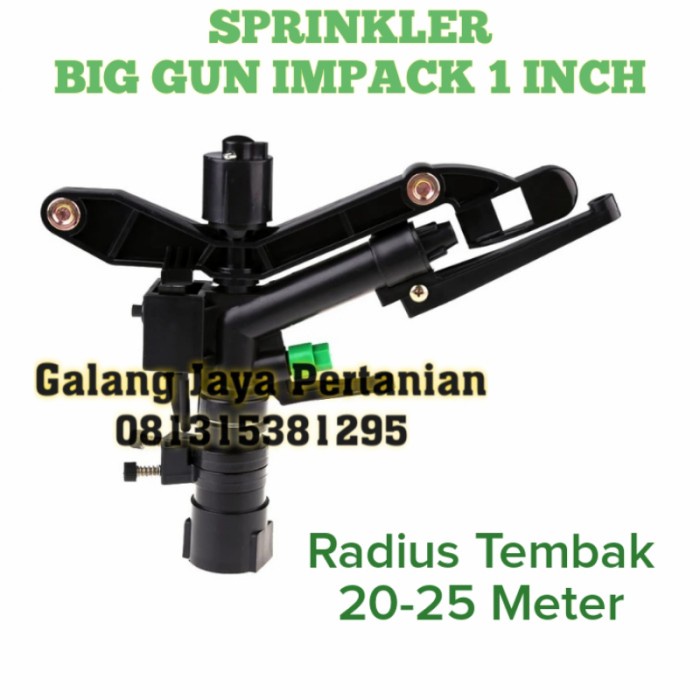 Sprinkler Sprinkler Penyiraman Pertanian Big Gun Impack Pvc 1 Inch