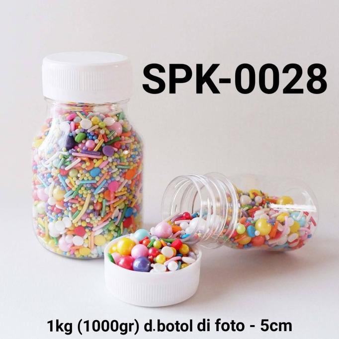 

SPK-0028 Sprinkles sprinkle sprinkel 1kg 1 kg kilo mix warna rainbow