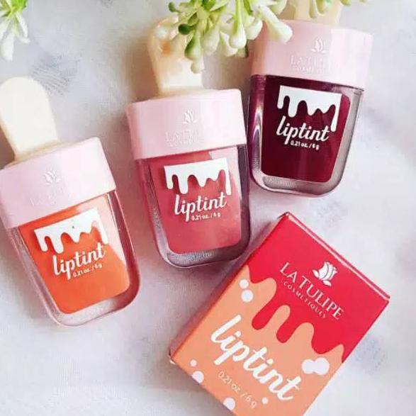 ➪ ORIGINAL La Tulipe Cosmetiques Lip Tint Ice Cream Liptint Es Krim ☚