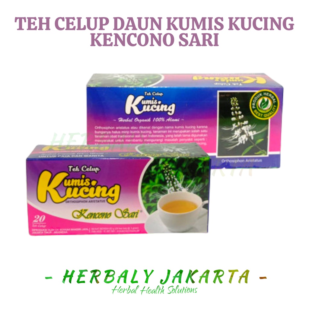 

Teh Celup Kumis Kucing Herbal Pelancar Saluran Kemih Kencono Sari
