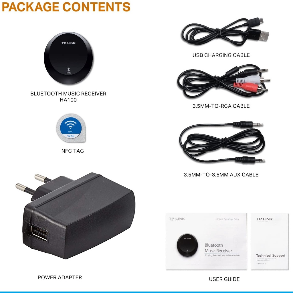 TP-Link Bluetooth Music Receiver HA100 NFC