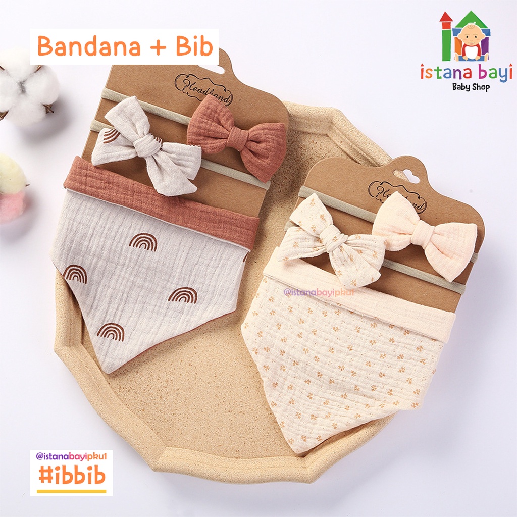 Carterlove Slaber 2in1 + Bandana Anak / Celemek Bayi