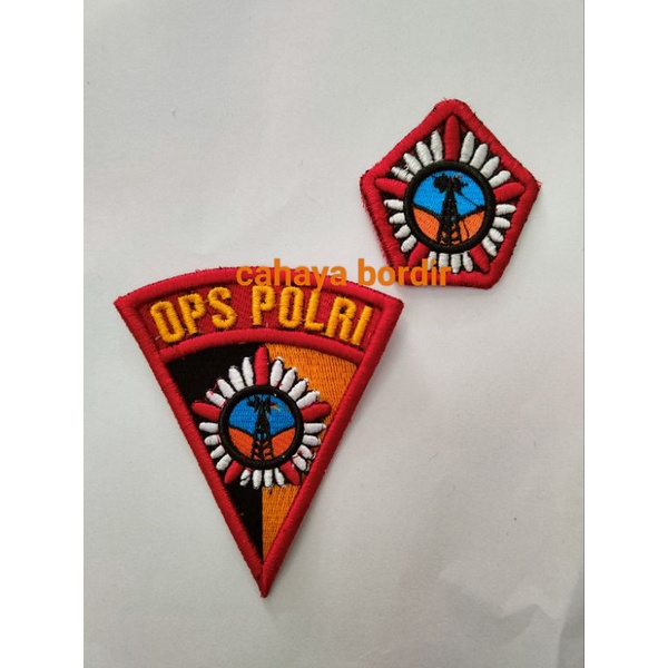 Atribut OPS Polri timbul
