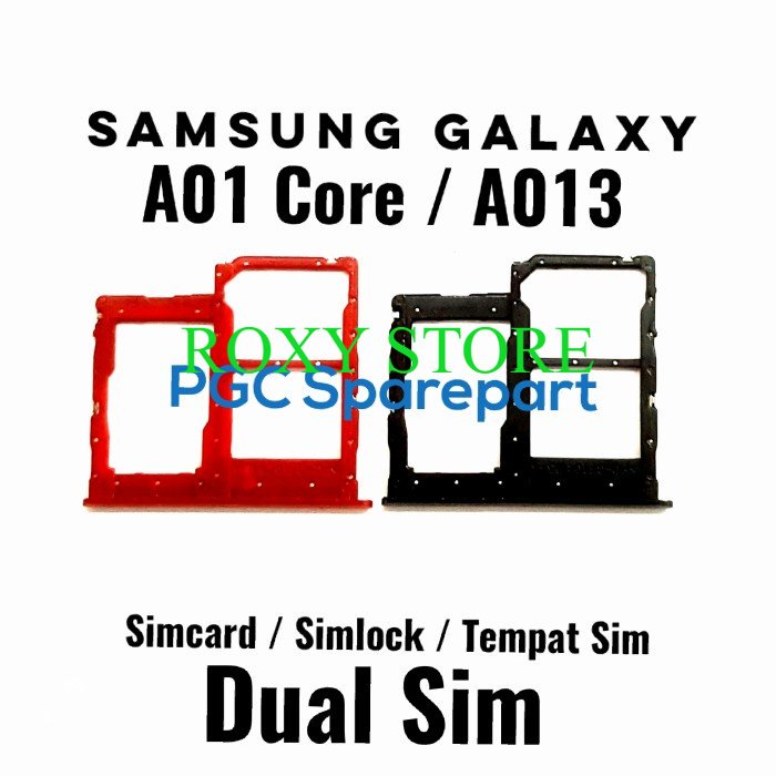 Ori Simtray Samsung Galaxy A01 Core A013 - Tempat Simcard Simlock Sim - Original