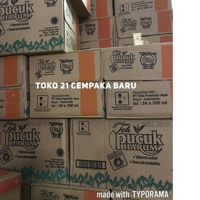 ✺ Teh Pucuk Harum 1 Karton isi 24 Pcs | Melati Manis Botol Dus Promo ✧