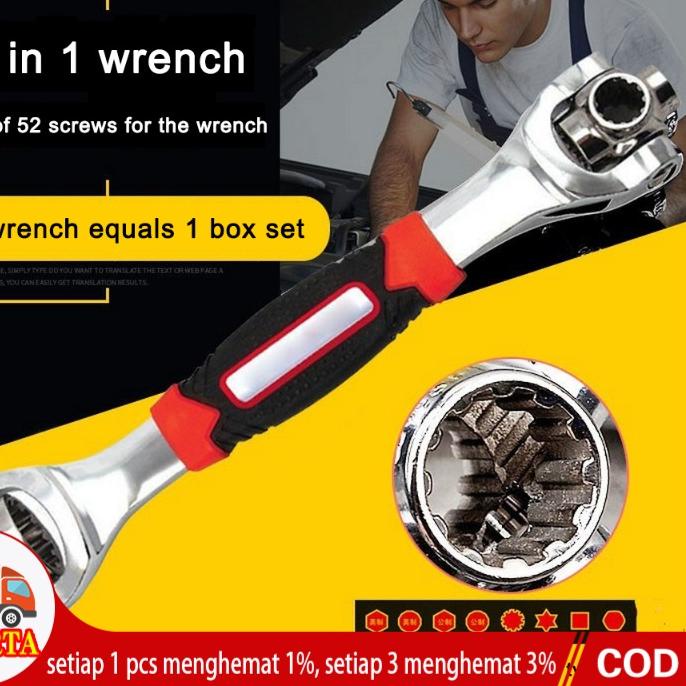♧ Tiger Wrench Kunci Pas 48 in 1 Universal Wrench Kunci Pas 48 in 1 Universal Wrench/Kunci Universal
