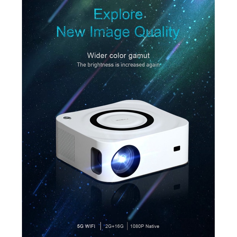 UNIC Y9 ANDROID VERSION (UNIC Y9W) - Smart Android Projector 1080P - 350 ANSI Lumens - Proyektor Android Terbaru dari UNIC