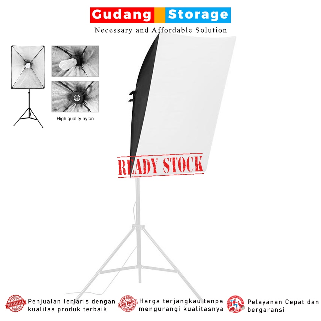 Payung Lighting Sofbox Single Socket Reflektor / Softbox Payung Lampu Studio / Payung Lampu Studio F