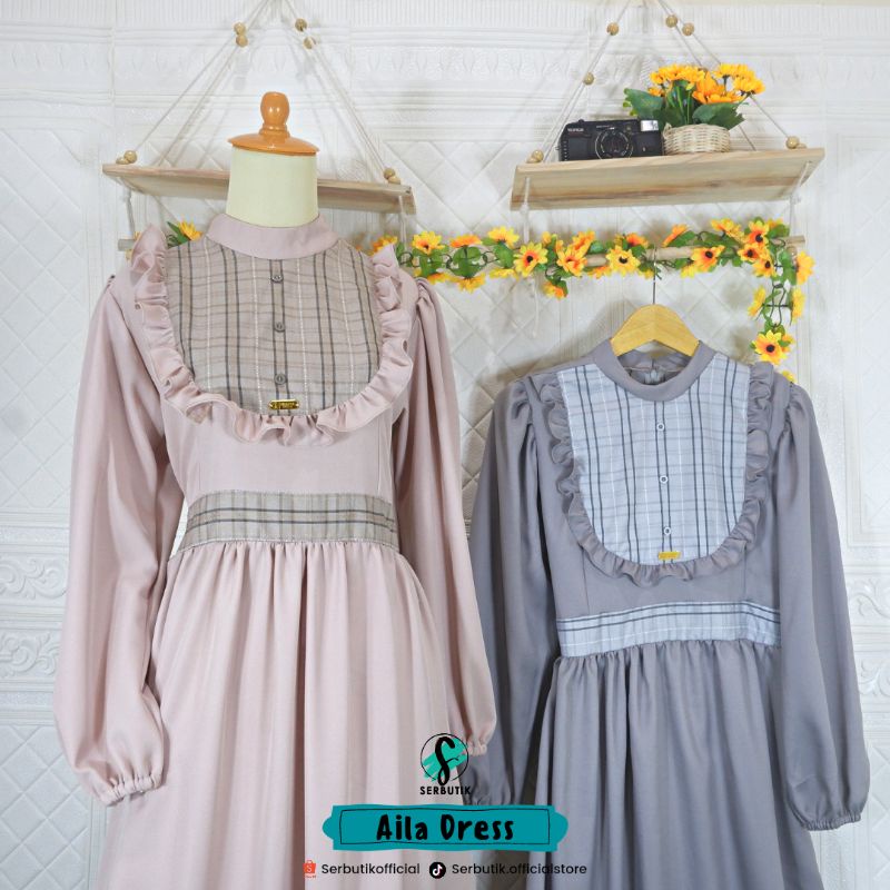 GAMIS TERBARU 2023/AILA DRESS / BISA COUPLE / UKURAN XS, S, M, L,XL,DAN XXL/BISA CUSTOM SIZE/ BUSANA