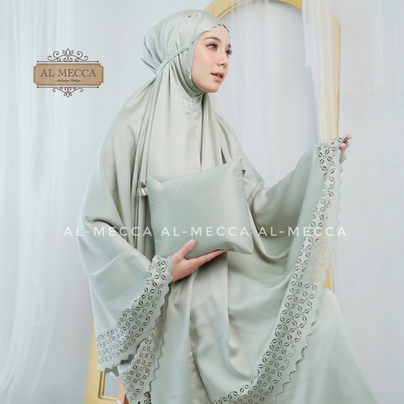 ALMECCA - Mukena Dewasa Premium Al-mecca Lasercut Mewah