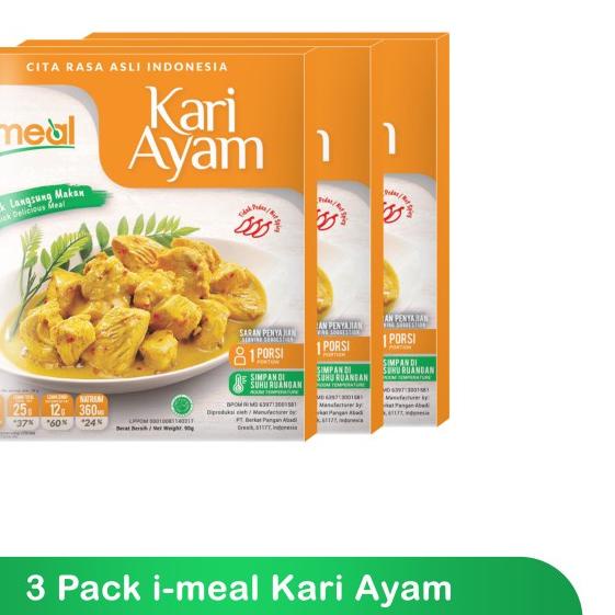 

☝ I-Meal Paket Kari Ayam Isi 3 Siap Saji ♬