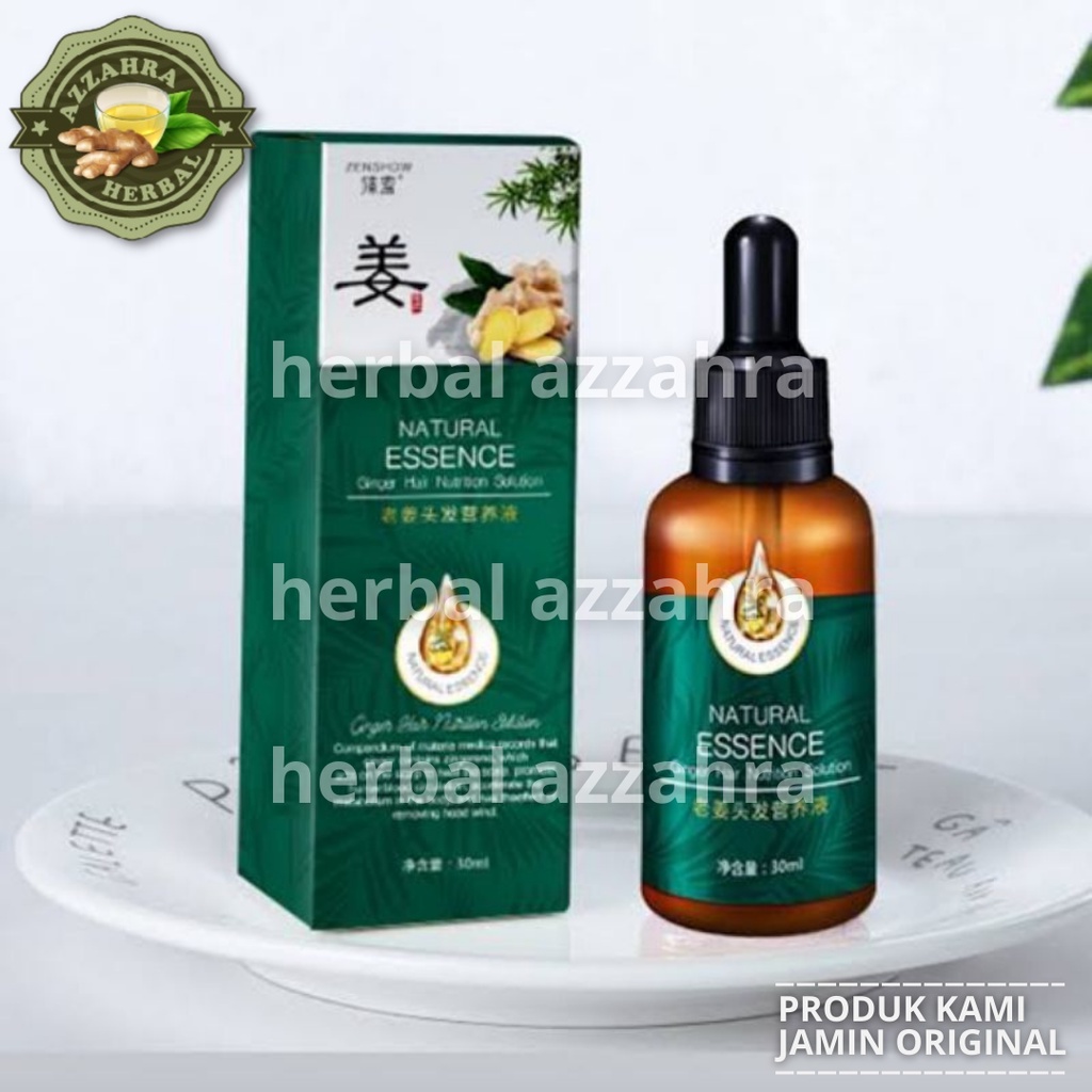 7 x Ginger Germinal Serum Essence Minyak Penumbuh Rambut Botak Brewok 30ml / Penyubur Dari Akar Rambut Jarang Gen Genentik / Zhenxiu Natural Beard Oil