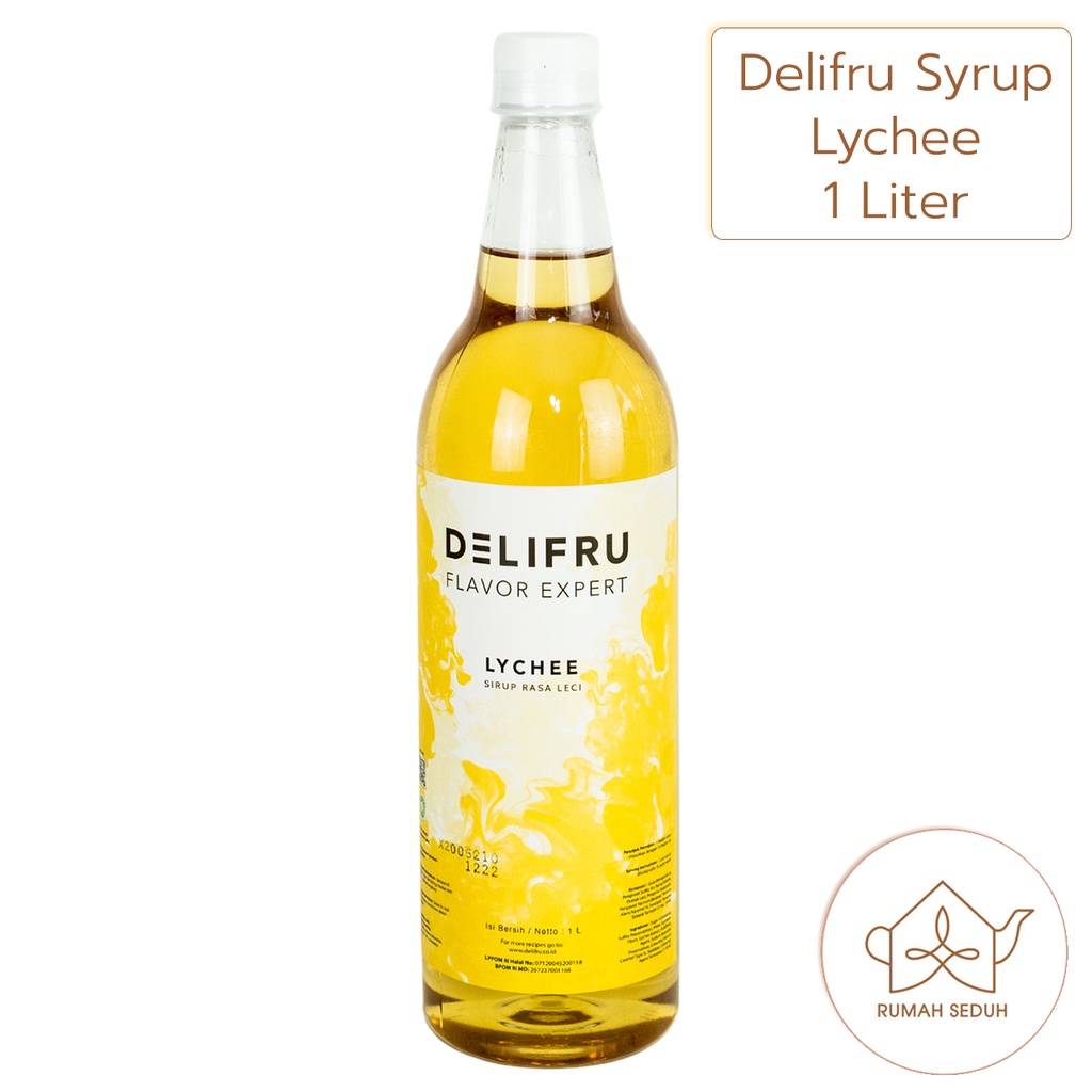 

Delifru Lychee Syrup 1L - Sirup Buah Leci litchi