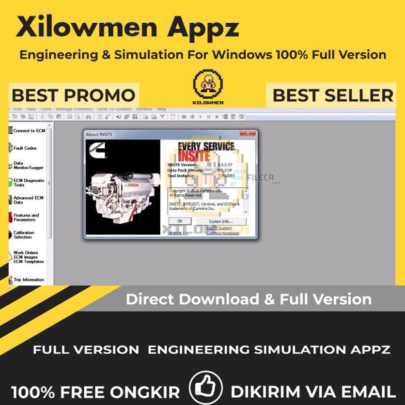 [Full Version] Cummins INSITE 8.5.2 Pro Engineering Software Lifetime Win OS