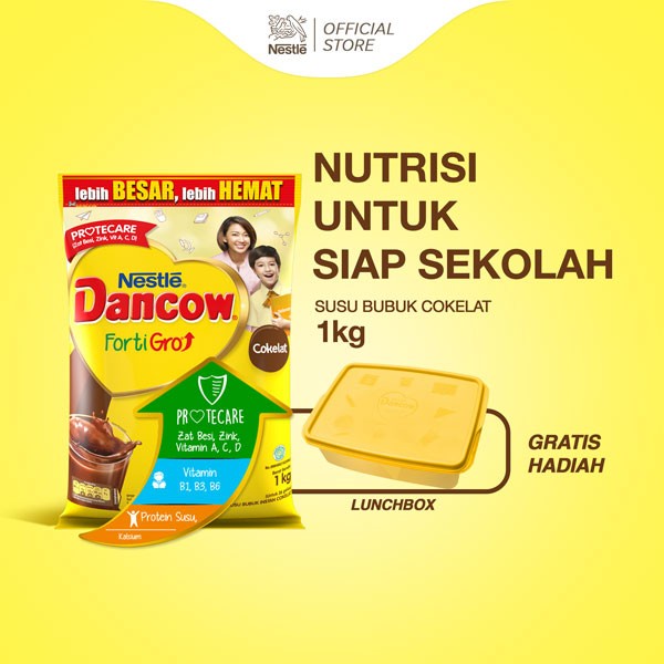 

[ COD ] DANCOW FortiGro Susu Bubuk Susu Anak Cokelat Pouch 1kg Gratis Hadiah