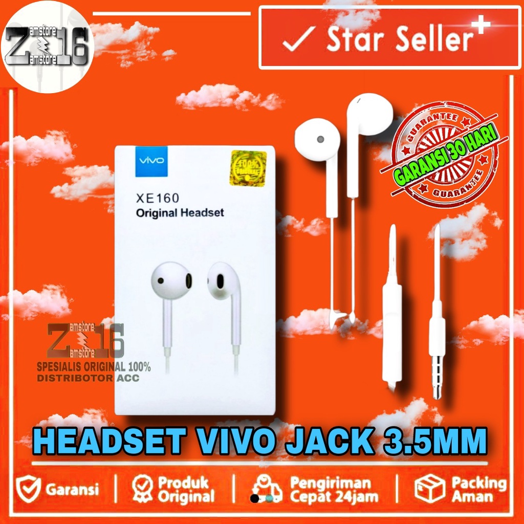 HF Headset Earphone Vivo V11i V15 V15 Pro V17 Pro X20 Z1x Y51L Y55L Y65 Y71 Y83 Y85 Y95 Z1 ORIGINAL