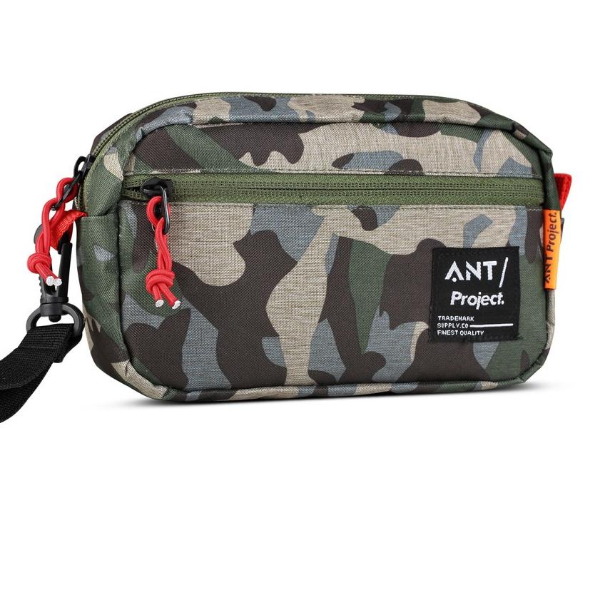 ☪ Hand Bag Pria Clutch Tas Tangan Kecil Dompet Gadget Mini Bag Camo Army Hitam Hijau ♢