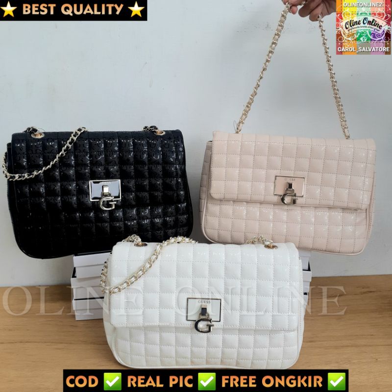 tas kobo spring collection 2023 wanita shoulder bag bahu punggung pundak office coating canvas elegant big quilted gs bag