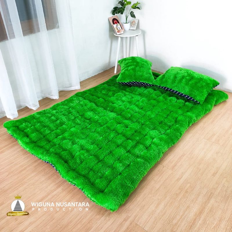 Kasur gender ukuran 160x110cm/kasur cimol/kasur bulu/kasur rasfur bulu free 2 bantal