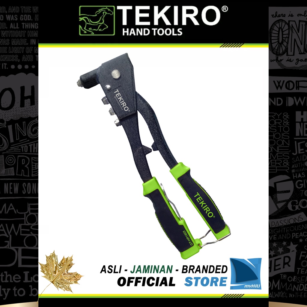 Tang Ripet Tembak 2.4 ~ 3.2 ~ 4.0 ~ 4.8 mm / Hand Rivet Riveter TEKIRO