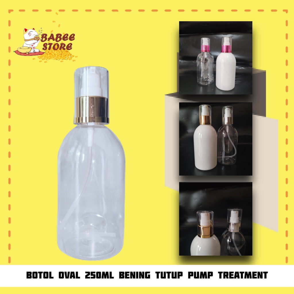 BOTOL OVAL 250ML BENING TREATMENT GOLD SILVER PINK / BOTOL OVAL TREATMENT