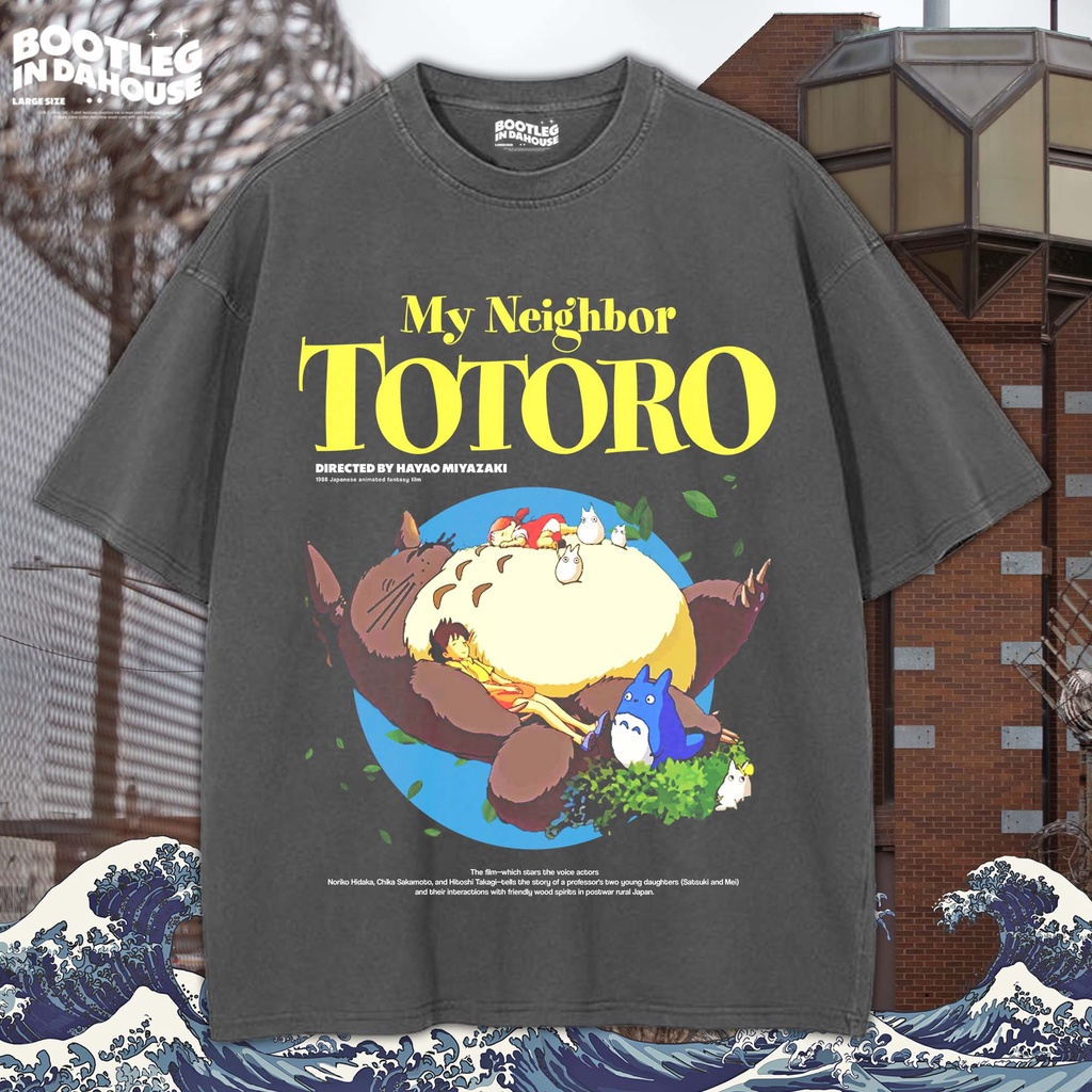 MY NEIGHBOR TOTORO Oversize T-shirt / Kaos Oversize MY NEIGHBOR TOTORO