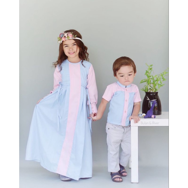 gamis dinar couple anak dan dewasa/gamis couple keluarga/gamis lebaran terbaru/gamis toyobo terbaru/gamis anak dan dewasa/seragam lebaran keluarga