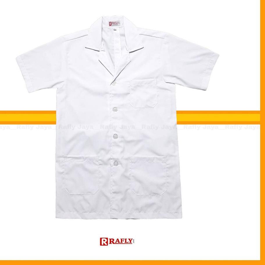 ➸ Jas Lab - Jas  Lengan Pendek - Jas Lab Dokter - Jas Lab Praktek / Rafly Jaya ✾