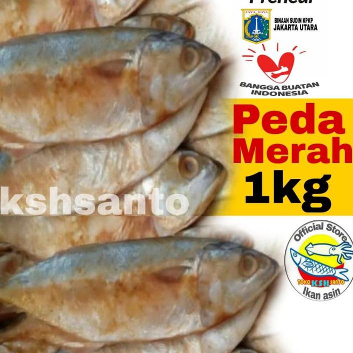 

✼ Ikan asin peda merah-1kg ♡