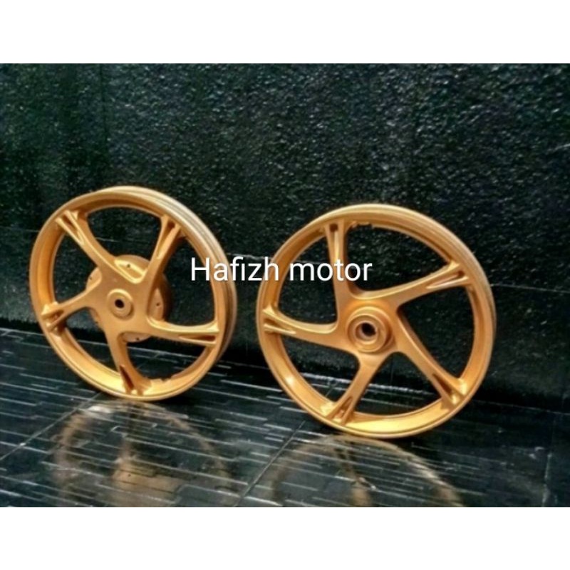 Velg depan belakang gold second copotan original Yamaha Mio m3