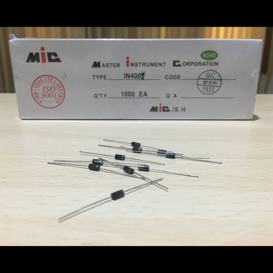 DIODA DIODE RECTIFIER 1N4002 1N 4002 IN4002 IN 4002 1A 100V