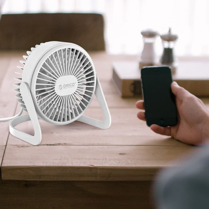 Mini Desk Fan Orico Ft1-2 Usb Kipas Angin Portable - Original