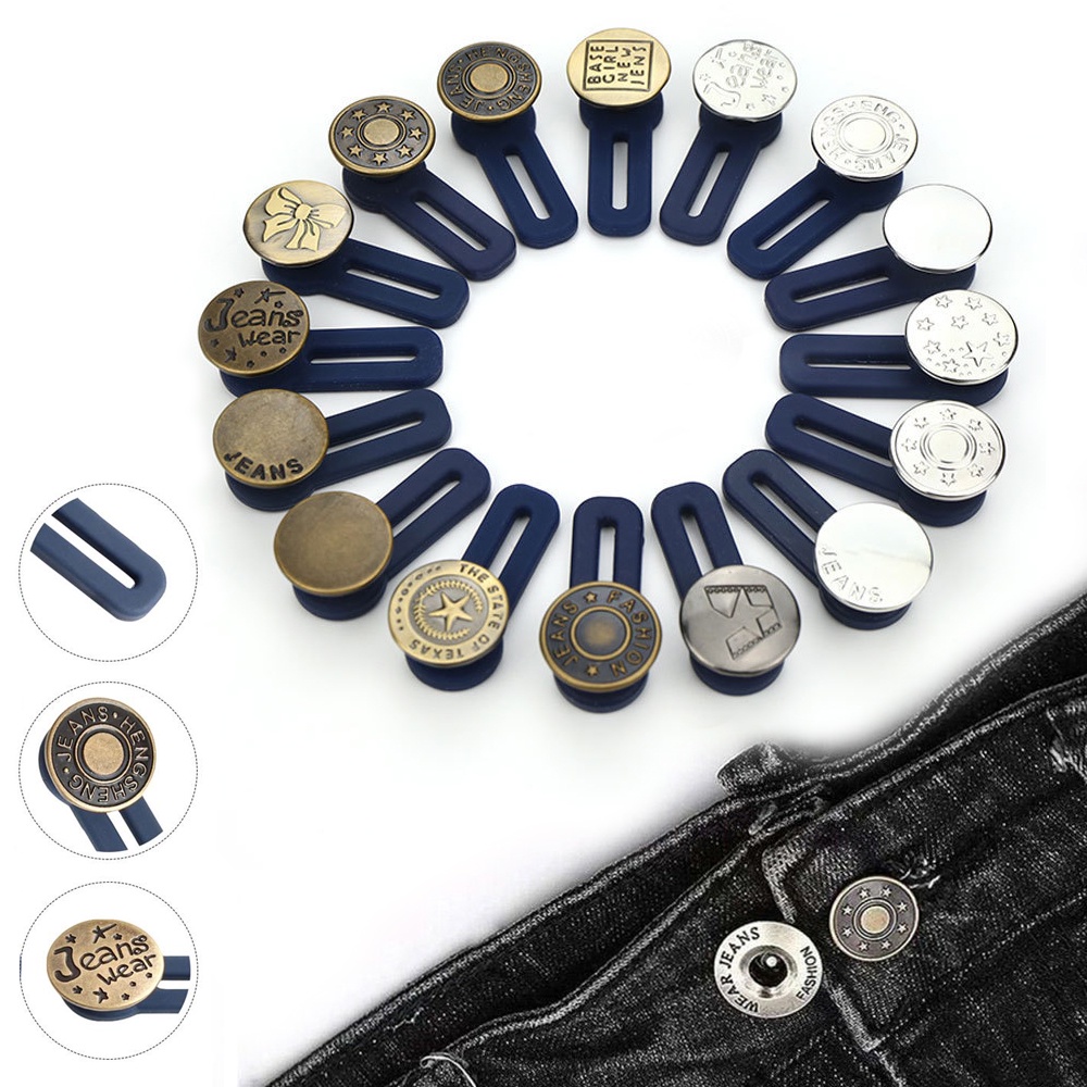 Kancing Celana Jeans Kancing Tarik Celana Jeans Panjang Disassembly Retractable Waist Button