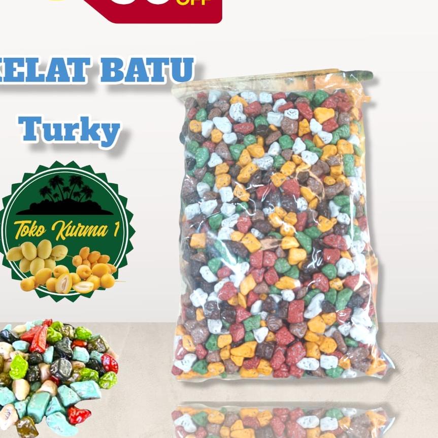 

♛ Coklat/coklelat batu krikil saudi/turky 1kg ♚