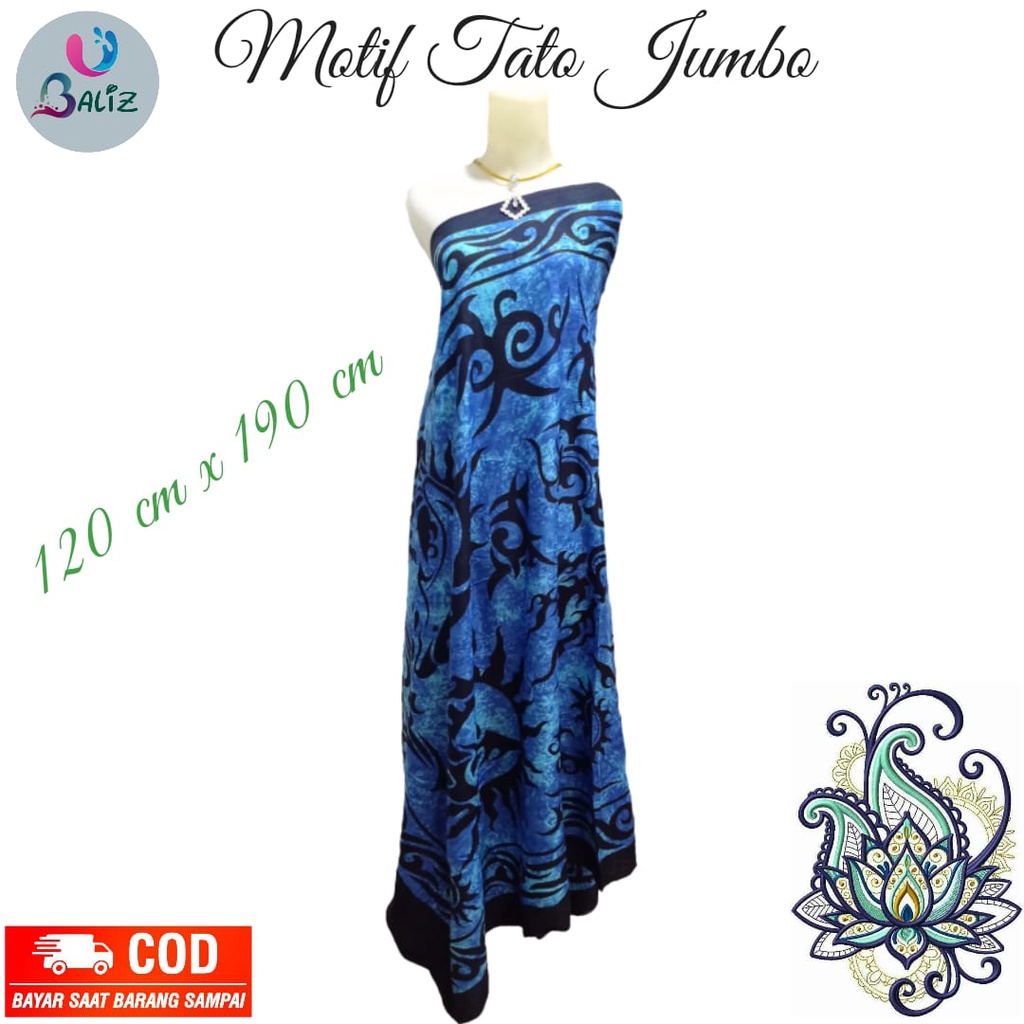 Kain Pantai Kain Bali Pantai - Kain Bali Motif Tato Baru Jumbo - Sarung Pantai SEMBILAN MODE - Sarung Bali - Kain Pantai - Kain Katun Jepang - Kain Untuk Hiasan Dinding - Kain Untuk Plafon Mobil Truk Dan Mobil 3/4 Lainnya