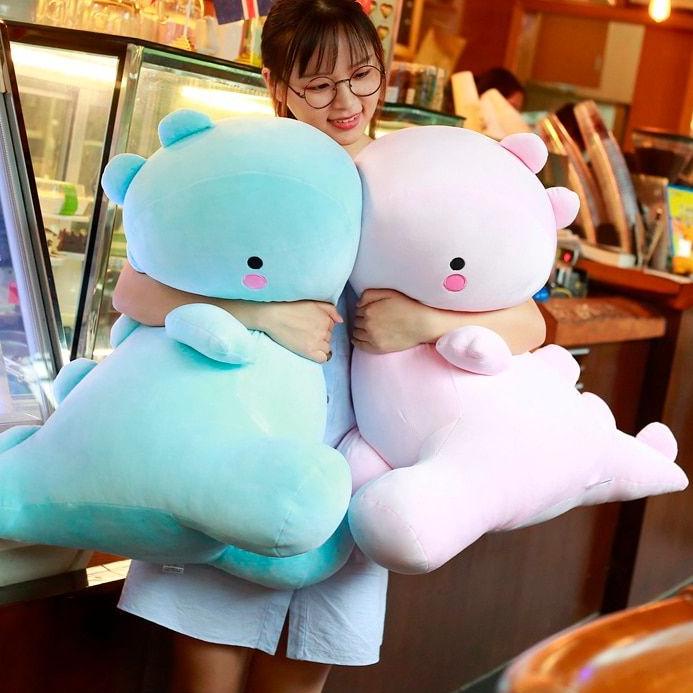 ℗ Mainan Boneka Dinosaurus Lucu Imut Terbaru Bahan Plush Lembut Untuk Hadiah Anak Couple Pasangan ☋