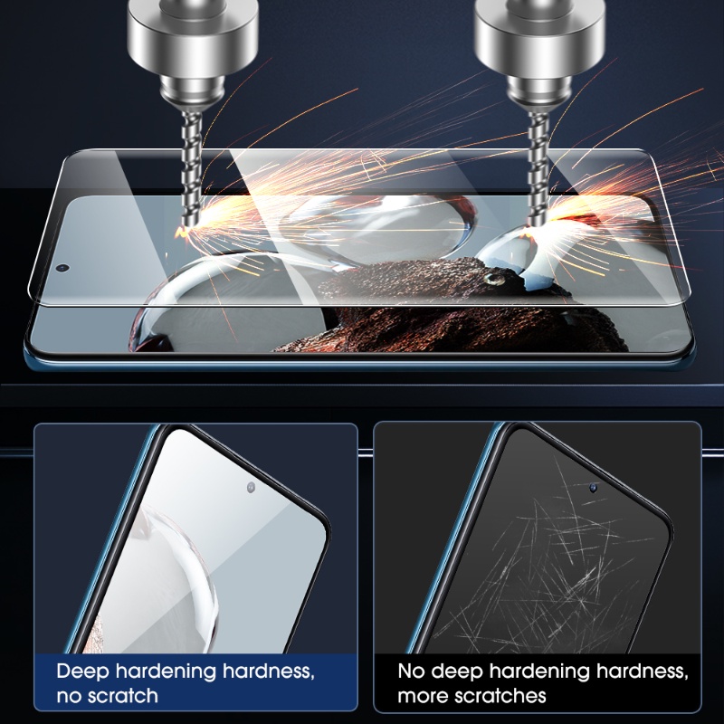 XIAOMI MI Untuk Xiaomi Mi13 Explosion-Proof Film Pelindung Anti Gores Full Cover Tempered Glass Pelindung Layar HD Bening Film Sentuh Sensitif Tinggi