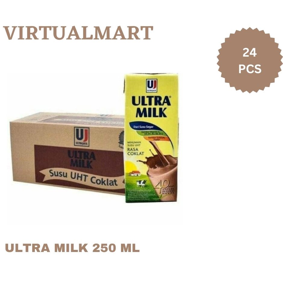 

Susu Ultramilk Coklat 250 Ml Satu Karton Isi 24 Packs