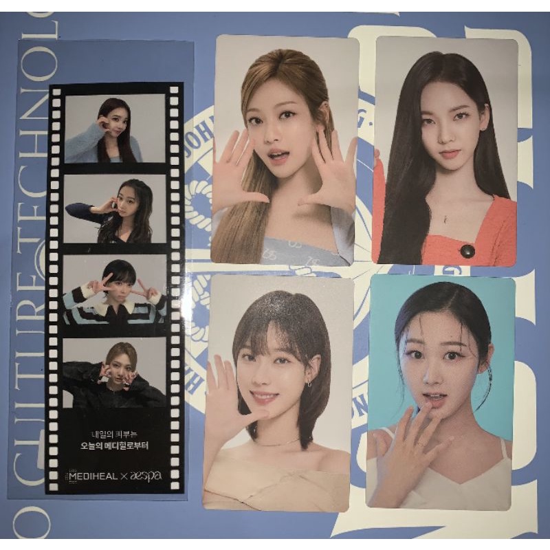 PHOTOCARD PC PHOTOSTRIP PC AESPA X MEDIHEAL KARINA GISELLE WINTER NINGNING